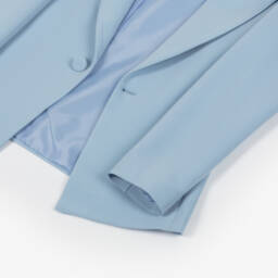 Fun & Fun-Girls Elegant Powder Blue Blazer | Childrensalon Outlet