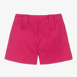 Fun & Fun-Girls Fuchsia Pink Cotton Shorts | Childrensalon Outlet