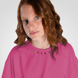 Fun & Fun-Girls Fuchsia Pink Jewel T-Shirt | Childrensalon Outlet
