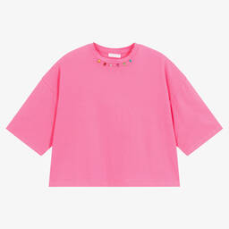 Fun & Fun-Girls Fuchsia Pink Jewel T-Shirt | Childrensalon Outlet