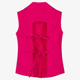 Fun & Fun-Girls Fuchsia Pink Sleeveless Shirt | Childrensalon Outlet