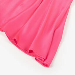 Fun & Fun Couture-Girls Fuchsia Satin Backless Dress | Childrensalon Outlet