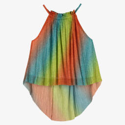 Fun & Fun-Girls Glittering Lurex Rainbow Blouse | Childrensalon Outlet