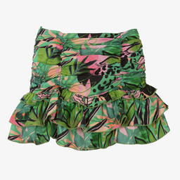 Fun & Fun-Girls Green Cotton Skirt | Childrensalon Outlet
