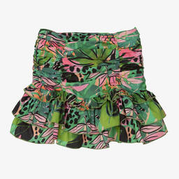 Fun & Fun-Girls Green Cotton Skirt | Childrensalon Outlet
