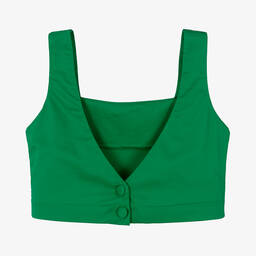 Fun & Fun-Зеленый топ без рукавов для девочек | Childrensalon Outlet