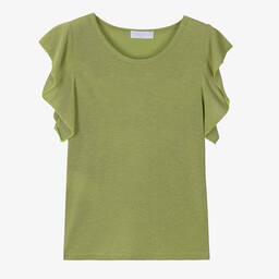 Fun & Fun-Girls Green Sparkly T-Shirt | Childrensalon Outlet