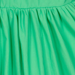Fun & Fun-Girls Green Tiered Cotton Poplin Dress | Childrensalon Outlet