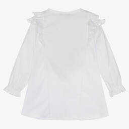 Fun & Fun-Girls Ivory Cotton Blouse | Childrensalon Outlet