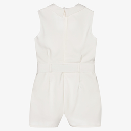 Fun & Fun Кутюр-Кремовый хлопковый комбинезон для девочек | Childrensalon Outlet