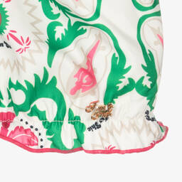 Fun & Fun-Girls Ivory Floral Crêpe Blouse | Childrensalon Outlet