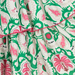 Fun & Fun-Girls Ivory Floral Crêpe Dress | Childrensalon Outlet