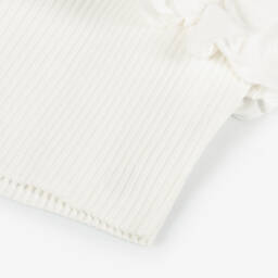 Fun & Fun-بلوزة عاجية بأكمام بوبلين للبنات | Childrensalon Outlet