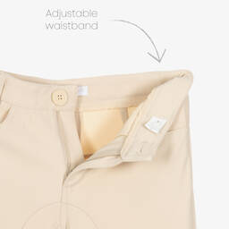 Fun & Fun Chic-Girls Ivory Twill Trousers | Childrensalon Outlet