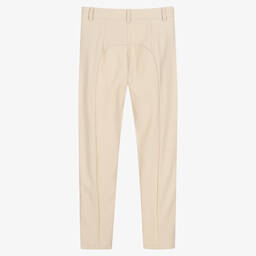 Fun & Fun Chic-Girls Ivory Twill Trousers | Childrensalon Outlet