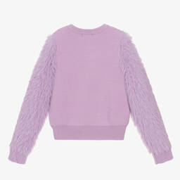 Fun & Fun-Girls Lilac Fluffy Knit Sweater | Childrensalon Outlet