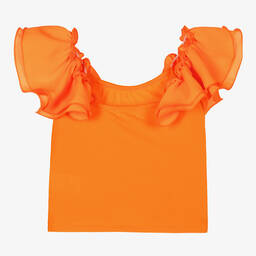 Fun & Fun-Оранжевая хлопковая блузка | Childrensalon Outlet