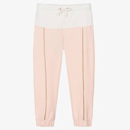 Fun & Fun-Girls Pink Cotton Joggers | Childrensalon Outlet