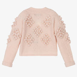 Fun & Fun-Girls Pink Knitted Cardigan | Childrensalon Outlet
