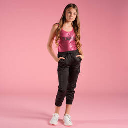 Fun & Fun-Girls Pink Sequin Bodysuit | Childrensalon Outlet