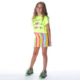 Fun & Fun-Girls Pink Sequinned Skirt | Childrensalon Outlet