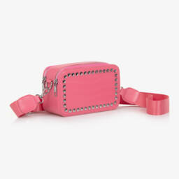 Fun & Fun-Girls Pink Studded Faux Leather Bag | Childrensalon Outlet