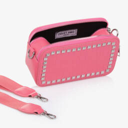 Fun & Fun-Girls Pink Studded Faux Leather Bag | Childrensalon Outlet