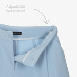 Fun & Fun-Girls Powder Blue Crepe Shorts | Childrensalon Outlet