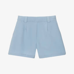 Fun & Fun-Girls Powder Blue Crepe Shorts | Childrensalon Outlet