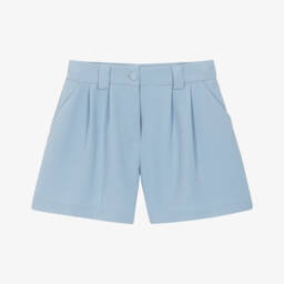 Fun & Fun-Girls Powder Blue Crepe Shorts | Childrensalon Outlet