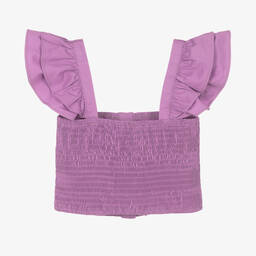 Fun & Fun-Фиолетовый топ с рюшами для девочек | Childrensalon Outlet