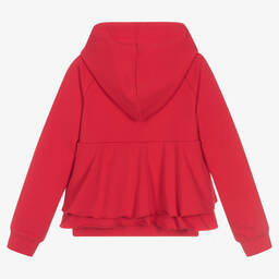 Fun & Fun-Girls Red Cotton Zip-Up Top | Childrensalon Outlet