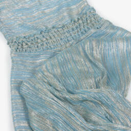 Fun & Fun-Блестящий синий металлик комбинезон для девочек | Childrensalon Outlet