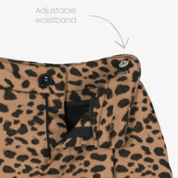 Fun & Fun-Girls Tan Leopard Patterned Shorts | Childrensalon Outlet