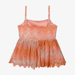 Fun & Fun-بلوزة بدون أكمام بنقشة متعرجة زاهية للبنات | Childrensalon Outlet