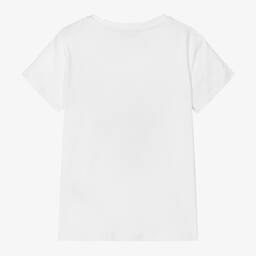 Fun & Fun-تيشيرت قطن جيرسى لون أبيض للبنات | Childrensalon Outlet