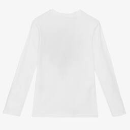 Fun & Fun-Girls White Cotton Top | Childrensalon Outlet