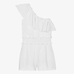 فن آند فن-بلاي سوت شيفون لون أبيض للبنات | Childrensalon Outlet