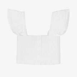 Fun & Fun-Белый топ с рюшами для девочек | Childrensalon Outlet