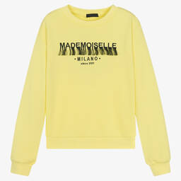 Fun & Fun-Girls Yellow Cotton Sweatshirt | Childrensalon Outlet