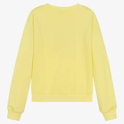 Fun & Fun-Girls Yellow Cotton Sweatshirt | Childrensalon Outlet