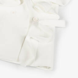 Fun & Fun Couture-Ivory Ruffle Trim Sleeveless Jacket | Childrensalon Outlet