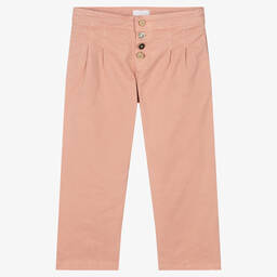 Fun & Fun Шик-Pink Cotton Twill Trousers | Childrensalon Outlet