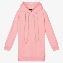 Fun & Fun-Pink Hooded Sweatshirt Dress | Childrensalon Outlet