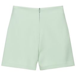 Fun & Fun-Sage Green High Waisted Shorts | Childrensalon Outlet