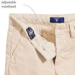 Gant-Boys Beige Chino Shorts | Childrensalon Outlet