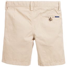 Gant-Boys Beige Chino Shorts | Childrensalon Outlet
