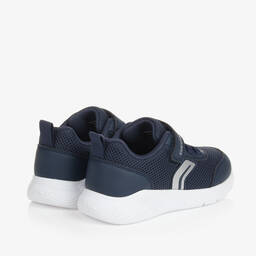 جيوكس-ترينرز أطفال ولادي جلد صناعي وشبك لون كحلي | Childrensalon Outlet