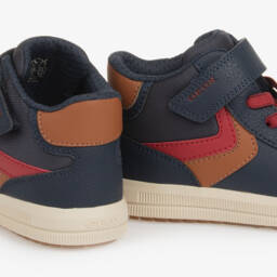 Geox-Boys Blue High-Top Sneakers | Childrensalon Outlet