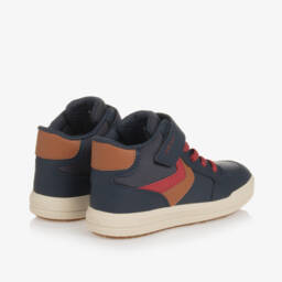 Geox-Boys Blue High-Top Sneakers | Childrensalon Outlet